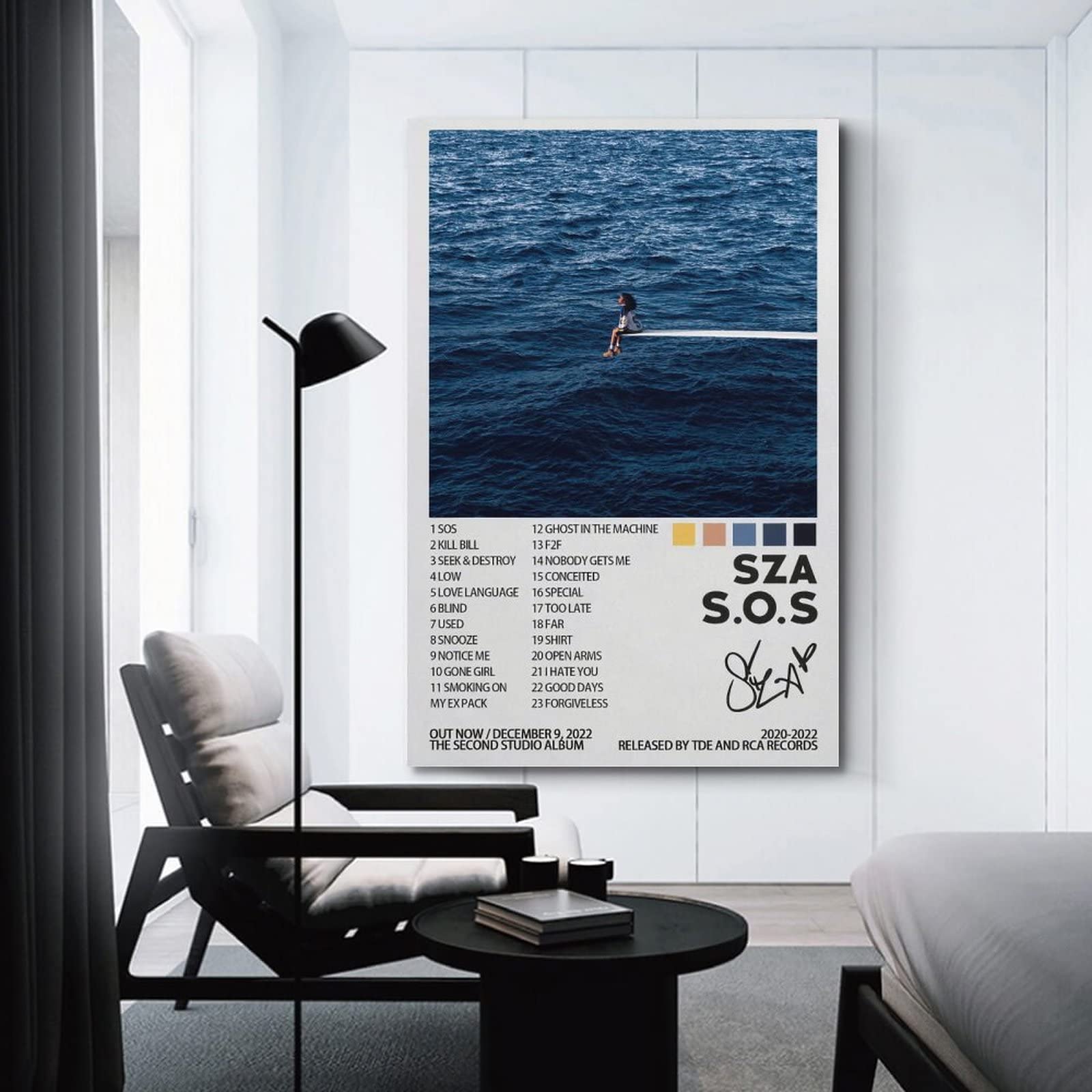 Amazon.co.jp: Sza-Sos アルバムカバー ポスター キャンバス ウォール